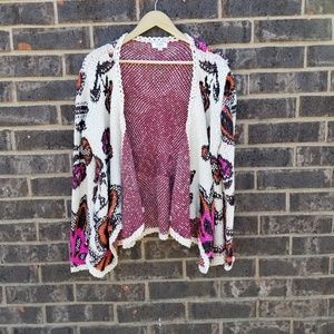 Umgee | Floral Open Front Cardigan